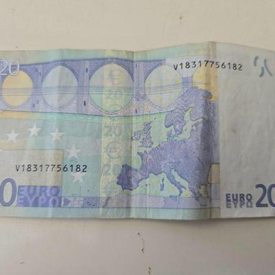 Euro Currency Lot – €25.91 Total with coin book - coin wrappers - and coin mounts