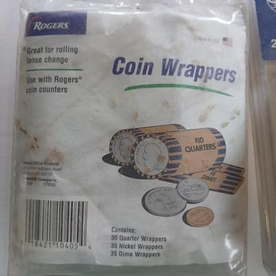 Euro Currency Lot – €25.91 Total with coin book - coin wrappers - and coin mounts