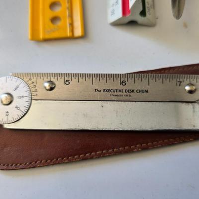 Mixed Office & Desk Lot – Calculators, Lamp, Case, Tools & More