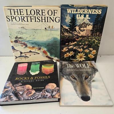 Wildlife, Wilderness & Wonders: Nature Enthusiast - 4 Nature & Outdoor Books – Fishing, Wilderness, Wolves & Fossils