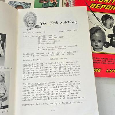Collection of Doll Collector Books & Guides – Vintage Identification, Repair & History