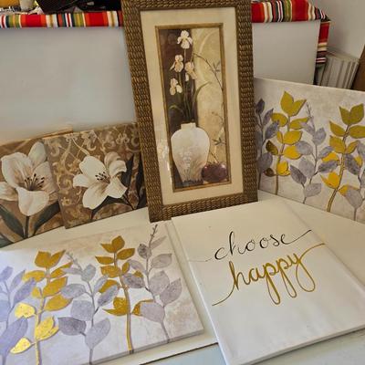 Framed & Canvas Wall Art Pieces – Florals, Botanicals & Inspirational Quote
