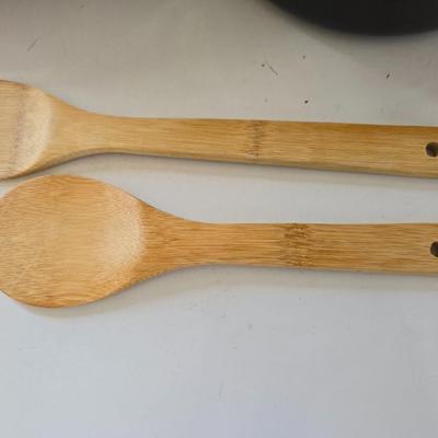 Kitchen Cookware & Utensil Lot – Nonstick Pans, Sunflower Jar