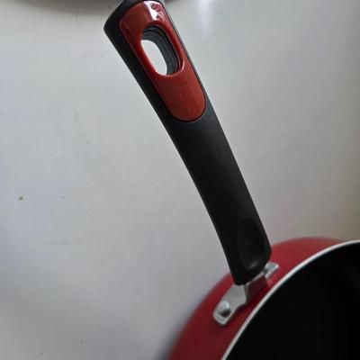 Kitchen Cookware & Utensil Lot – Nonstick Pans, Sunflower Jar