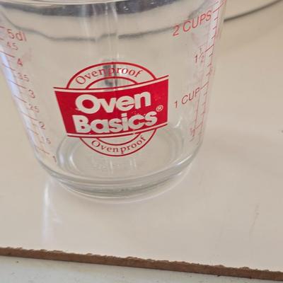 Baking & Kitchen Essentials Lot – Pyrex, Glassware, Cooling Rack, Turntables / Lazy susans