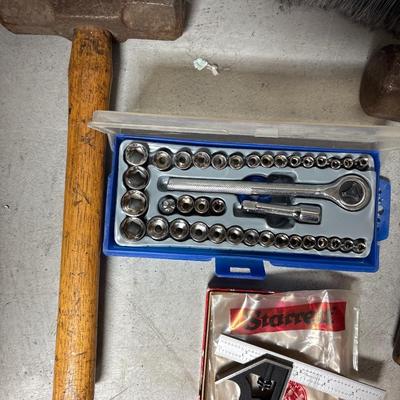 Vtg mallets, socket set, more
