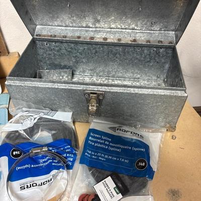 Metal tool box & license plates