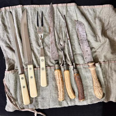 Vintage carving set