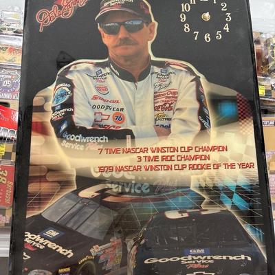NASCAR cars & clock