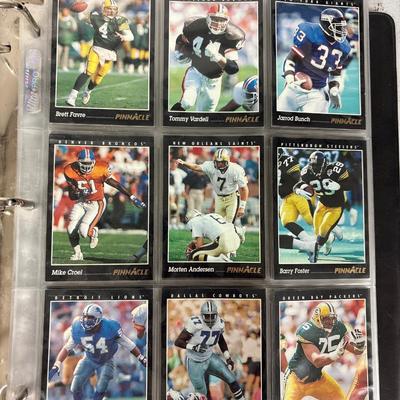 Binder of Football cards