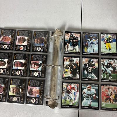 Binder of Football cards