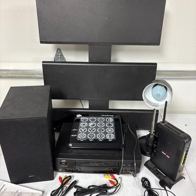 VHS player, flash pad, subwoofer, antenna and more