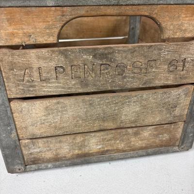 Vintage wood/metal crate