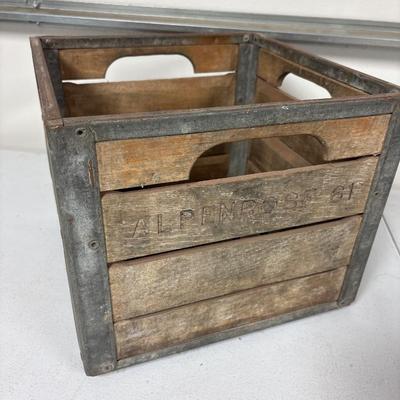 Vintage wood/metal crate