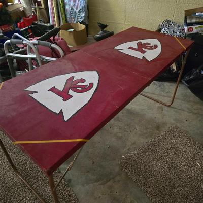 Folding table and chair