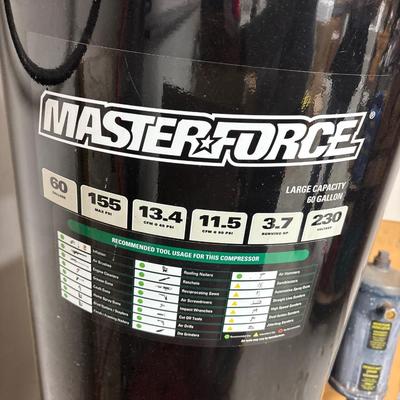 Master force 60 gallon air compressor