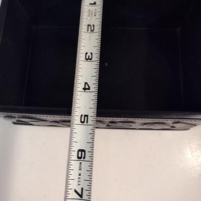 Decorative Composite/Resin Storage Box- Approx 7 1/4" x 4 3/4" x 2 3/4" Tall