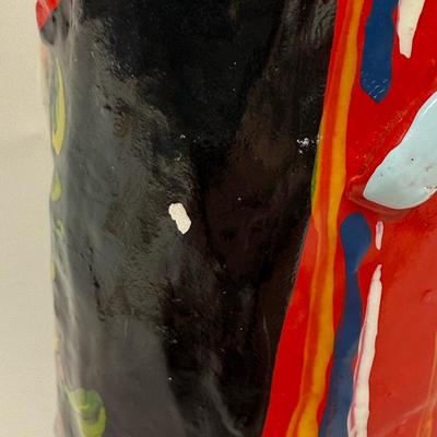 Sale Photo Thumbnail #313: Approx. 7" tall. In good previously owned condition with a white mark on back. Signed by artist dated 2-18-16
