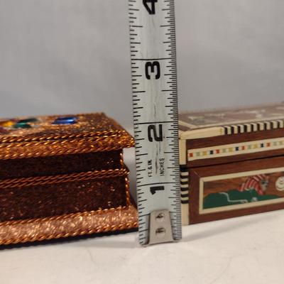 Collection of Small Storage Boxes- Four Pieces