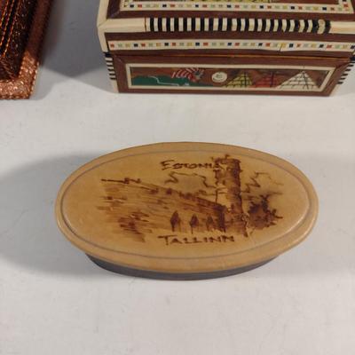 Collection of Small Storage Boxes- Four Pieces