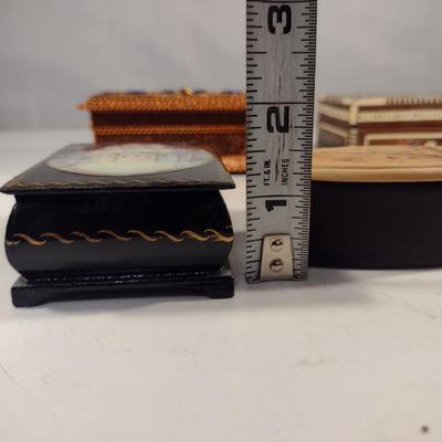 Collection of Small Storage Boxes- Four Pieces