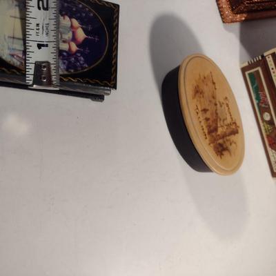 Collection of Small Storage Boxes- Four Pieces