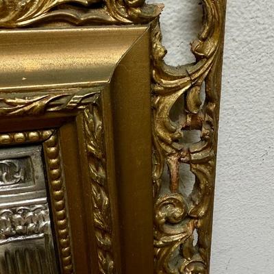 Antique Metal Relief The Last Supper Ultima Cena de Jesus 3D Art Work 19""X15"