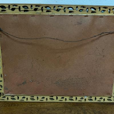 Antique Metal Relief The Last Supper Ultima Cena de Jesus 3D Art Work 19""X15"