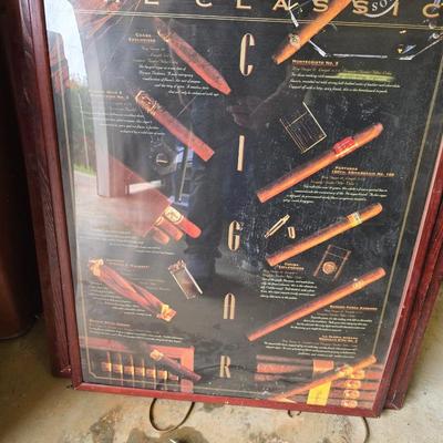 Framed poster