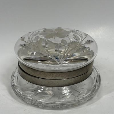 American Brilliant Period Hinged Dresser Box, Vanity, Powder, Jewelry Vanity Table , APB, Hollywood Regency, Wedding, Bridal Party