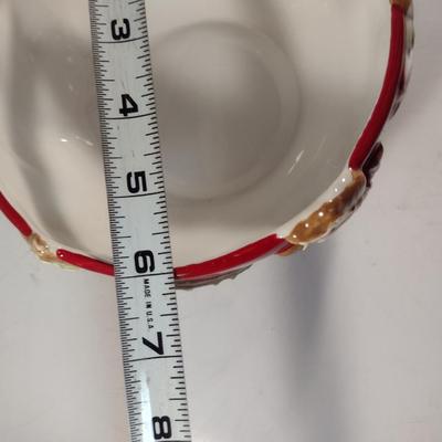 St. Nicholas Square Christmas Design Porcelain Bowls- Three Pieces