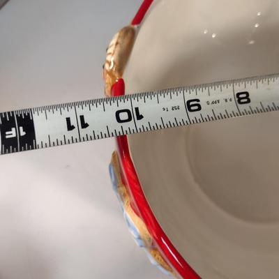 St. Nicholas Square Christmas Design Porcelain Bowls- Three Pieces