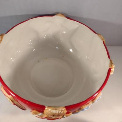 St. Nicholas Square Christmas Design Porcelain Bowls- Three Pieces