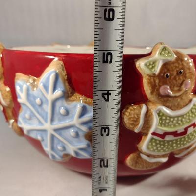 St. Nicholas Square Christmas Design Porcelain Bowls- Three Pieces