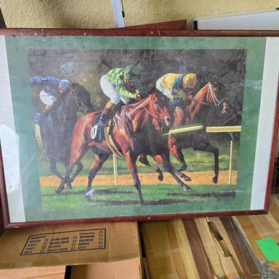 Framed poster
