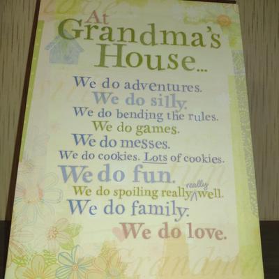'At Grandma's House' Framed Decor