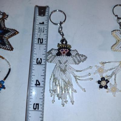Collection of Keychains- Some Hand Beaded