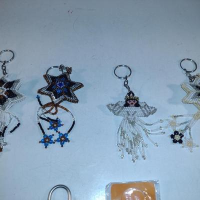 Collection of Keychains- Some Hand Beaded