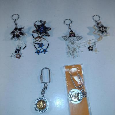 Collection of Keychains- Some Hand Beaded