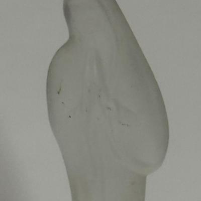 Frosted Glass Satin MADONNA Virgin Mary Figurine Statue Sculpture