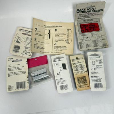 Hardware Lot: Window Screen and Door Lock Items