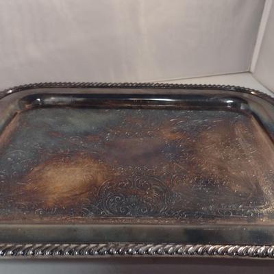 Sheridan Large Silver Plated Serving Tray