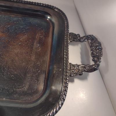 Sheridan Large Silver Plated Serving Tray
