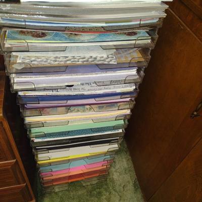 Collection of Scrapbook Pages with Organizer- Nice Selection