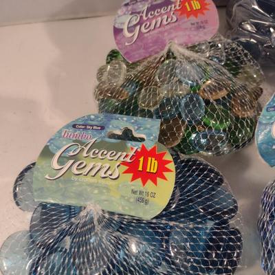 Assorted Glass Gem Vase Filler