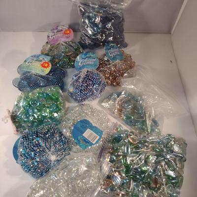 Assorted Glass Gem Vase Filler