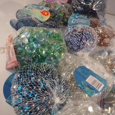 Assorted Glass Gem Vase Filler