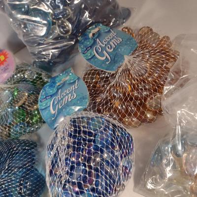 Assorted Glass Gem Vase Filler