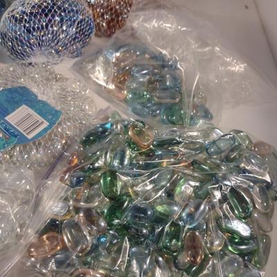 Assorted Glass Gem Vase Filler