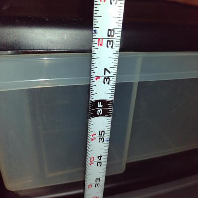 Plastic Five Drawer Organizer- Approx 15 1/2" x 16" x 38 1/4" Tall